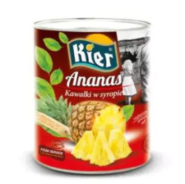 Ananas kawałki 1840g, 3060g Kier