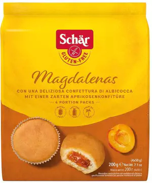 Babeczki morelowe Magdalenas 200g Schar