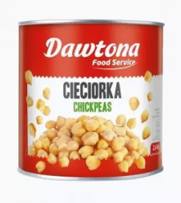 Cieciorka konserwowa 1,6kg puszka 2,6kg Dawtona