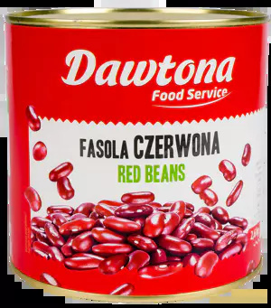Fasola czerwona 1,6kg, pusz.2,6kg Dawtona