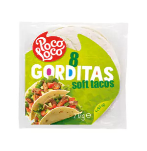 Gorditas Soft Tacos 15cm,8szt, 272g Poco Loco