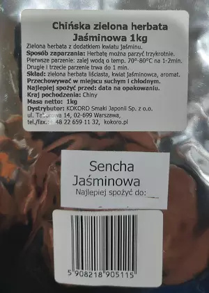 Herbata jaśminowa 1kg Kokoro Herbata jaśminowa 1kg Kokoro