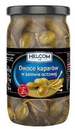 Kapary owoce z ogonkiem 330g maryn., 690g Helcom