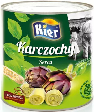 Karczochy serca 30/40, 1,55g w zalewie, 2,5kg Kier Karczochy serca 30/40, 1,55g w zalewie, 2,5kg Kier