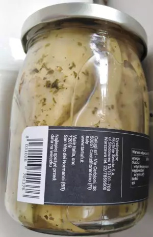 Karczochy w oleju Romana 350g, słoik 540g Calugi