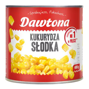 Kukurydza konserwowa puszka 400g Dawtona Kukurydza konserwowa puszka 400g Dawtona