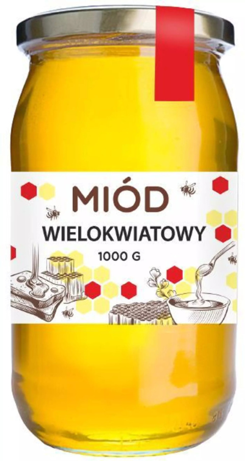 Miód wielokwiatowy 1kg Mazurskie Miody