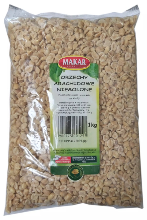 Orzechy ziemne (arachidowe), praż.bez soli 1kg Makar Orzechy ziemne (arachidowe), praż.bez soli 1kg Makar
