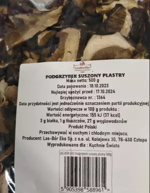 Podgrzybek suszony krojony 500g Podgrzybek suszony krojony 500g