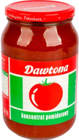 Pomidory koncentrat 30% słoik 1kg Dawtona