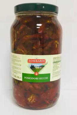 Pomidory suszone w oleju z/kap.1,5kg słoik 3kg Lombardi