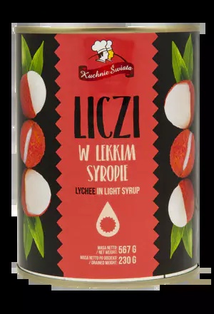 Liczi owoc (Lychee) w syropie 567g Kuchnie Świata