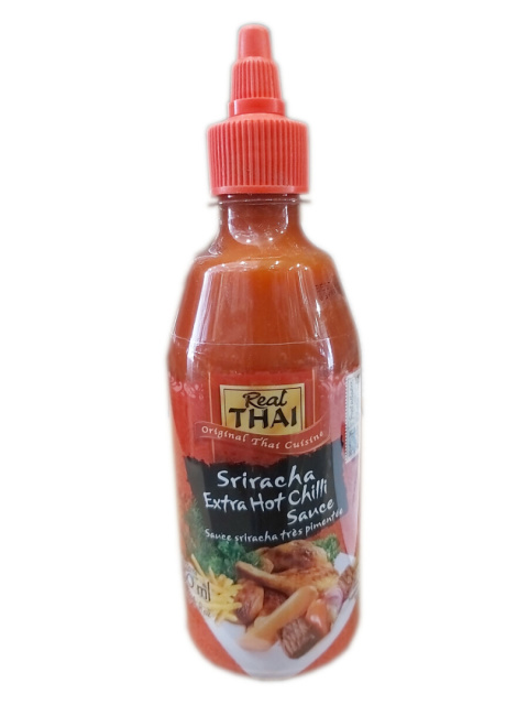 Sos Sriracha Extra Hot Chili squeeze 430ml RealThai Sos Sriracha Extra Hot Chili squeeze 430ml RealThai