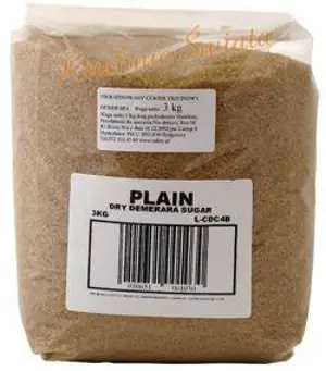 Cukier trzcinowy Demerara 3kg Cukier trzcinowy Demerara 3kg