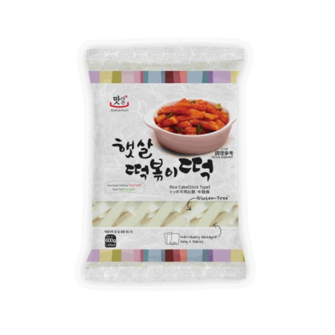 Kluski Ryżowe Do TTEOKBOKKI BIAŁA SŁUPKI 600g Kluski Ryżowe Do TTEOKBOKKI BIAŁA SŁUPKI 600g