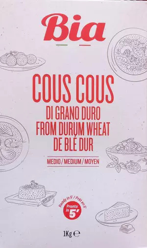 Kuskus kasza drobna (Couscous) 1kg Bia Kuskus kasza drobna (Couscous) 1kg Bia