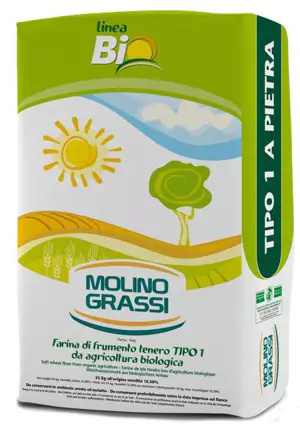 Mąka pszenna Bio Tipo 1 A Pietra Forte,EKO. 25kg Molino Grassi Mąka pszenna Bio Tipo 1 A Pietra Forte,EKO. 25kg Molino Grassi