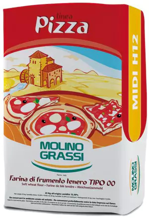 Mąka pszenna Pizza 00 Midi H12, 25kg Molino Grassi Mąka pszenna Pizza 00 Midi H12, 25kg Molino Grassi