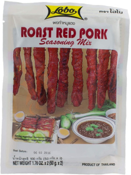 Roast Red Pork (Char Siu) 100g Lobo e