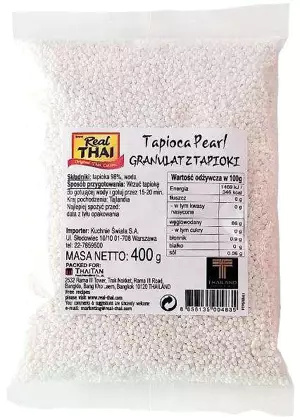 Tapioka perła drobna 400g Real Thai Tapioka perła drobna 400g Real Thai