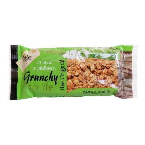 Baton Grunchy orkiszowy z jabłkiem 65 g Baton Grunchy orkiszowy z jabłkiem 65 g