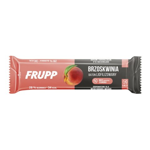Baton liofilizowany brzoskwinia bezglutenowy Bez dodatku cukru 10 g