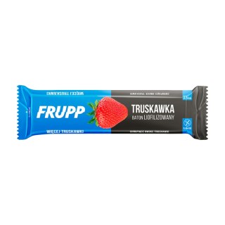 Baton liofilizowany truskawkowy bezglutenowy bez dodatku cukru 10 g