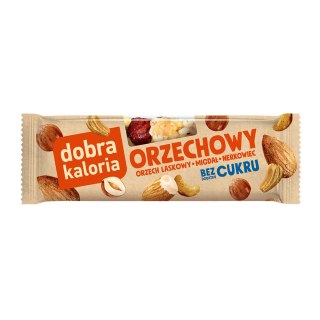 Baton orzech laskowy, migdał, nerkowiec bez cukru 23 g