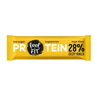Baton proteinowy 28% Chrupiąca Vanilla bez dodatku cukru 40 g