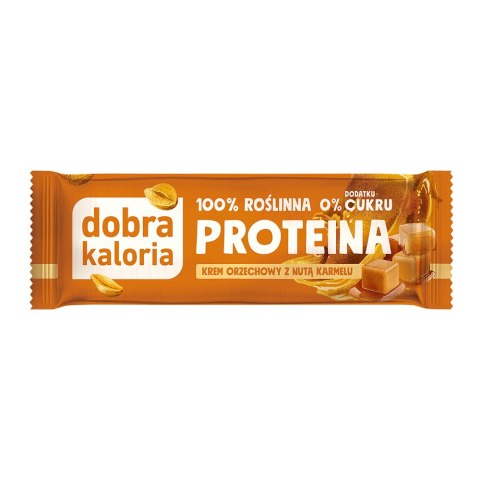 Baton proteinowy Krem orzechowy & Karmel bez dodatku cukru 42 g Baton proteinowy Krem orzechowy & Karmel bez dodatku cukru 42 g