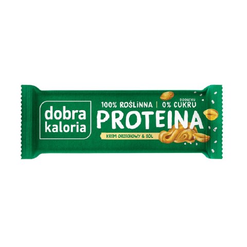 Baton proteinowy Krem orzechowy & Sól bez dodatku cukru 45 g Baton proteinowy Krem orzechowy & Sól bez dodatku cukru 45 g