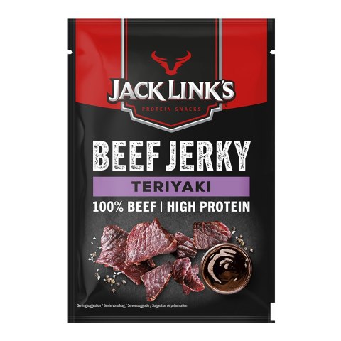 Beef Jerky: Wołowina w kawałkach: suszona i wędzona. Teriyaki 60 g Beef Jerky: Wołowina w kawałkach: suszona i wędzona. Teriyaki 60 g