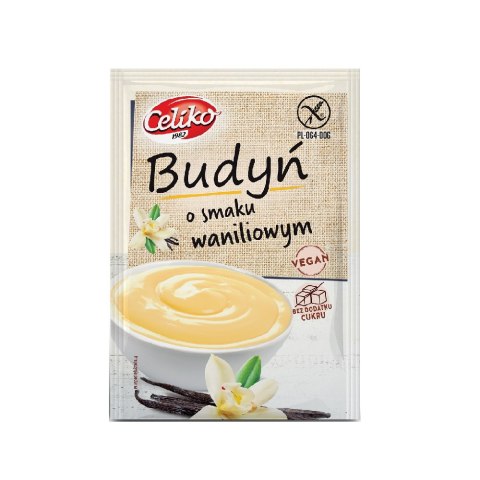 Budyń o smaku waniliowym bezglutenowy bez dodatku cukru 40 g