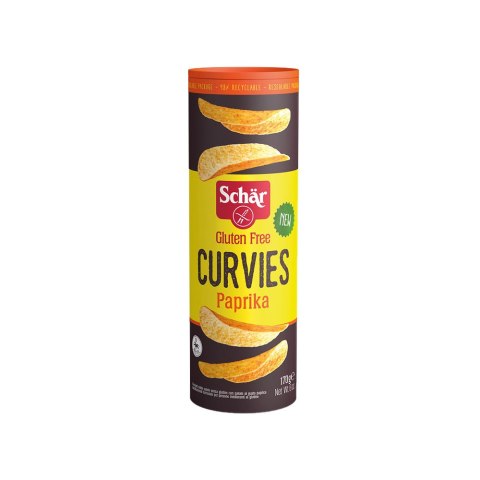Chipsy paprykowe Curvies bezglutenowe 170 g Chipsy paprykowe Curvies bezglutenowe 170 g