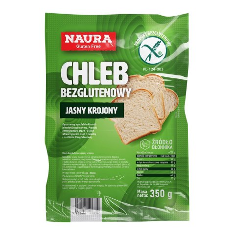 Chleb bezglutenowy jasny krojony 350 g Chleb bezglutenowy jasny krojony 350 g
