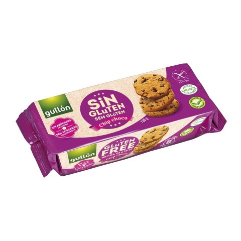 Ciasteczka bezglutenowe z kawałkami czekolady, bez dodatku cukru 130 g Ciasteczka bezglutenowe z kawałkami czekolady, bez dodatku cukru 130 g