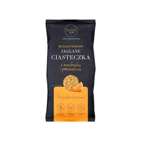 Ciasteczka jaglane z marchewką i pomarańczą 100 g Ciasteczka jaglane z marchewką i pomarańczą 100 g