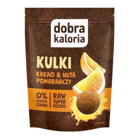 Ciasteczka-kulki Kakao&Nuta pomarańczy bez cukru 65 g Ciasteczka-kulki Kakao&Nuta pomarańczy bez cukru 65 g
