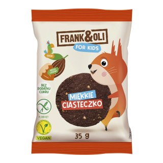 Ciasteczko KIDS z kakao i orzechem laskowym bezglutenowe bez dodatku cukru 35 g