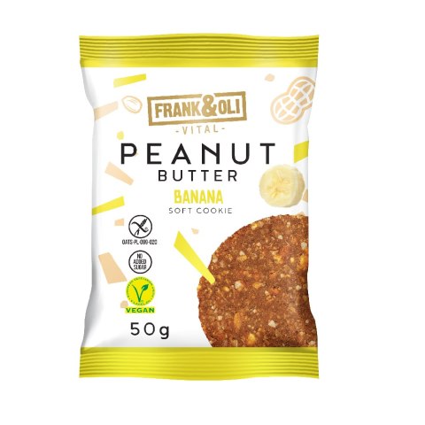 Ciasteczko z pastą orzechową i bananem bezglutenowe bez dodatku cukru 50 g