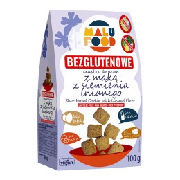 Ciastka kruche z mąką z siemienia lnianego 100 g