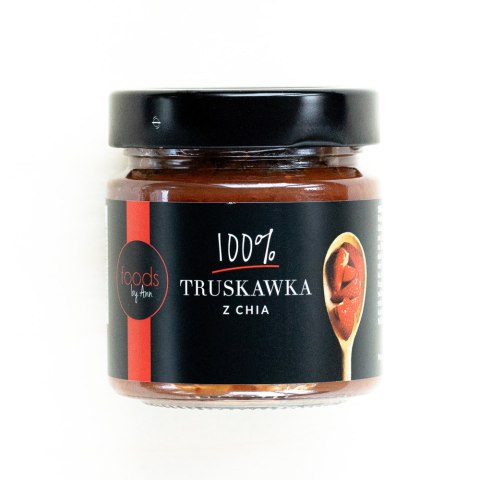 Dżem z truskawek z nasionami chia 200 g Dżem z truskawek z nasionami chia 200 g