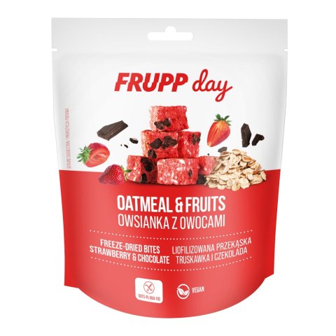 FRUPP Day kostki owsiane - truskawka i czekolada 25 g FRUPP Day kostki owsiane - truskawka i czekolada 25 g