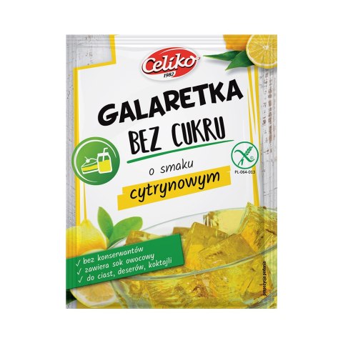 Galaretka bez cukru o smaku cytrynowym 14 g Galaretka bez cukru o smaku cytrynowym 14 g