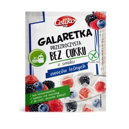 Galaretka przezroczysta bez cukru z owoców leśnych 14 g