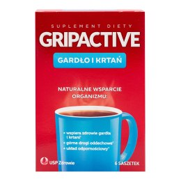 Gripactive Gardło i Krtań 6 saszetek