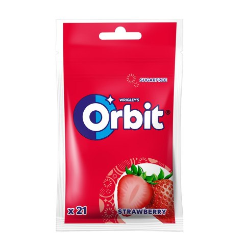 Guma do żucia Orbit Sugarfree Strawberry torebka 21 drażetek Guma do żucia Orbit Sugarfree Strawberry torebka 21 drażetek