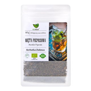 Herbatka Mięta Pieprzowa ekologiczny susz ziołowy BIO 60 g