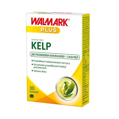 Jod pochodzenia naturalnego z Algi Kelp 30 tabletek