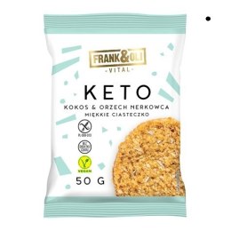 Keto miękkie ciasteczko kokos & orzech nerkowca 50g.
